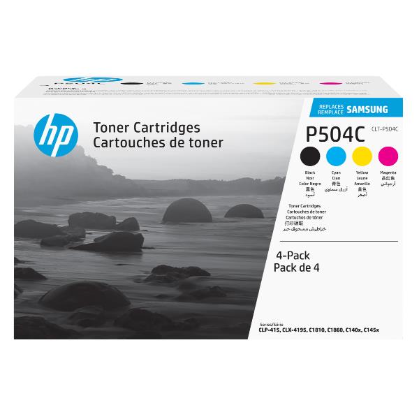 Samsung Confezione da 4 cartucce toner originali HP CLT-P504C (ciano/magenta/giallo/nero)