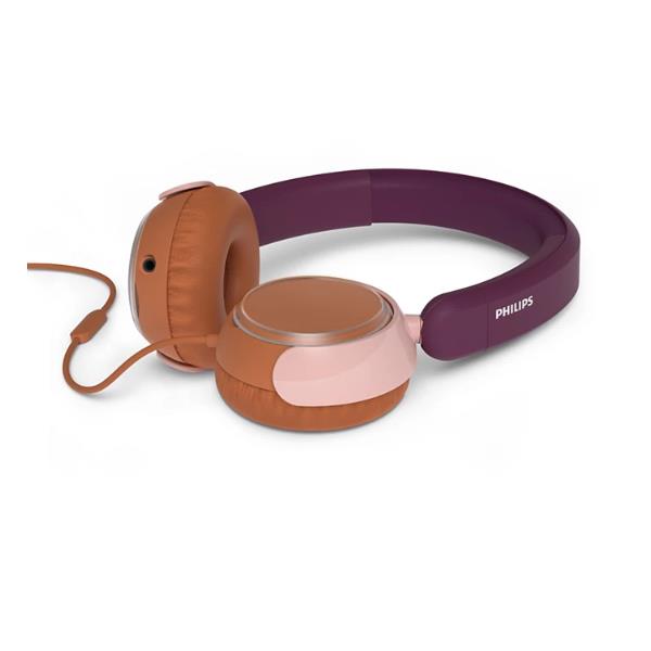 Philips TAK2000MP/00 cuffia e auricolare Cuffie Cablato A Padiglione Musica e Chiamate USB tipo-C Arancione, Viola, Rosa