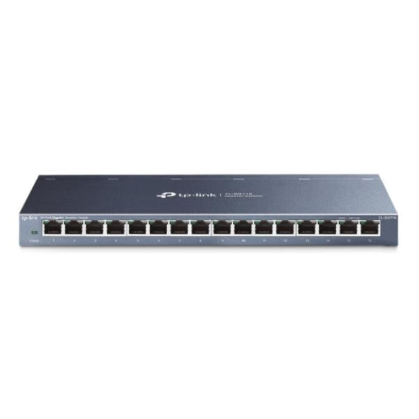 TP-Link TL-SG116 Non gestito Gigabit Ethernet (10/100/1000) Nero