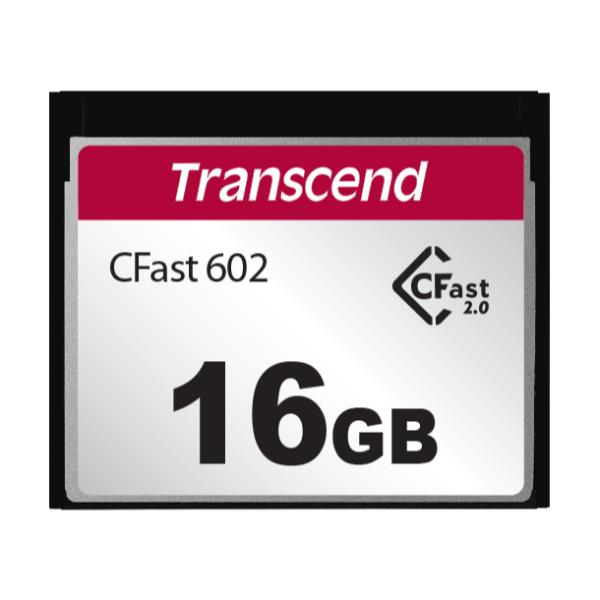 TRANSCEND 16GB CFAST CARD  SATA3  MLC   WD-15 TS16GCFX602