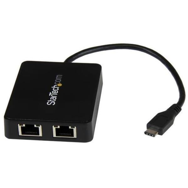 STARTECH ADATTATORE DI RETE USB-C A 2X RJ45 US1GC301AU2R