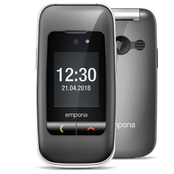 Emporia emporiaONE 6,1 cm (2.4") 80 g Grigio, Argento Telefono per anziani