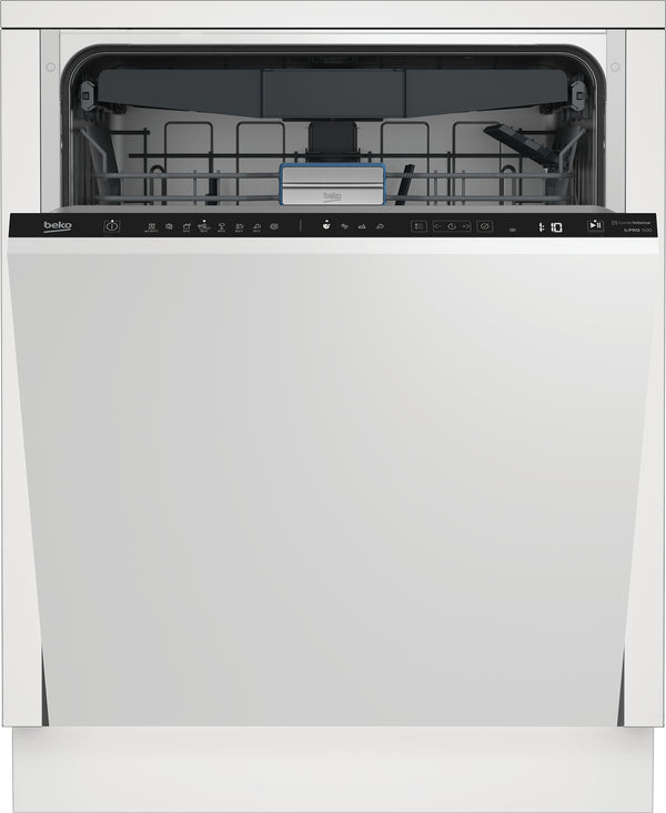 Beko bPRO 500 Lavastoviglie a scomparsa totale 60 cm, Classe A, 42dBA, 15 coperti, 8 programmi, tecnologia CornerIntense®, terzo cestello standard