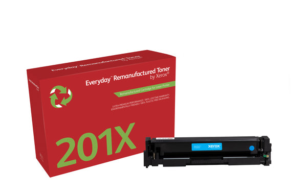 Everyday Toner rigenerato ™ di Xerox Ciano compatibile con HP 201X (CF401X), High capacity