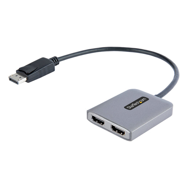 StarTech.com Adattatore da DisplayPort a HDMI - DisplayPort 1.4 MST Hub con cavo da 30 cm - Convertitore DP Doppio HDMI 4K 60Hz - Splitter HUB Multi Stream Trasport DP 1.4 a 2x HDMI - HUB HDMI - DSC - HBR3