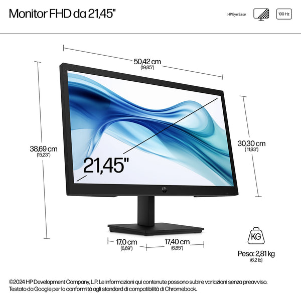 HP Series 3 Pro Monitor serie 3 Pro FHD da 21,45" – 322pv