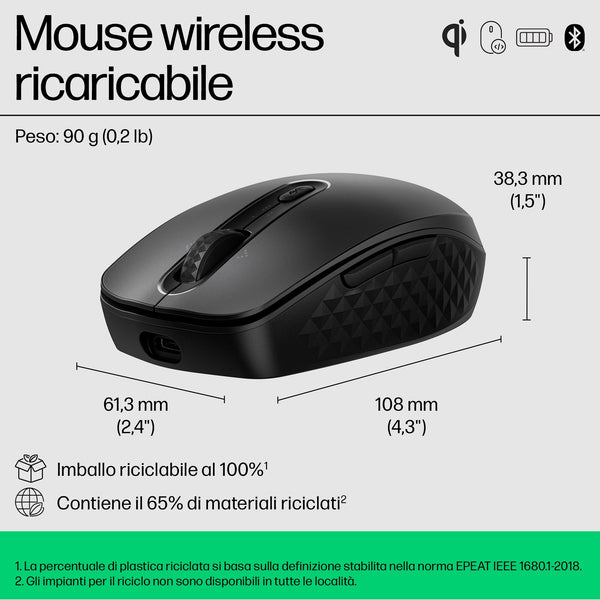 HP Mouse wireless ricaricabile 690