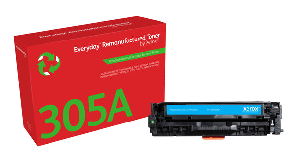 Toner rigenerato Everyday™ di Xerox Ciano compatibile con HP 305A (CE411A), Capacità standard